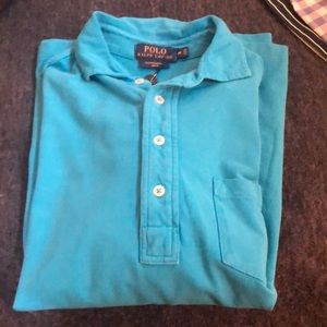 Men’s medium polo long sleeve shirt